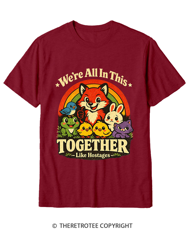 TheRetroTee We’re All In This Together  1970s Cotton T-Shirt