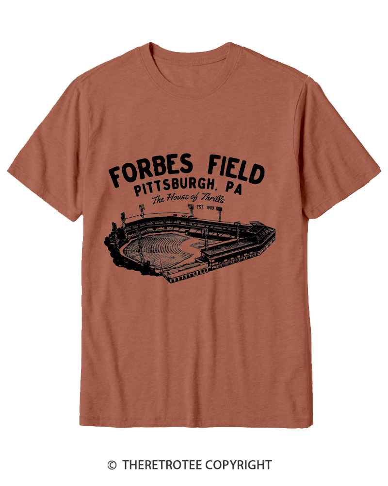 TheRetroTee Forbes Field was the home of the Pittsburgh Pirates Cotton T-Shirt