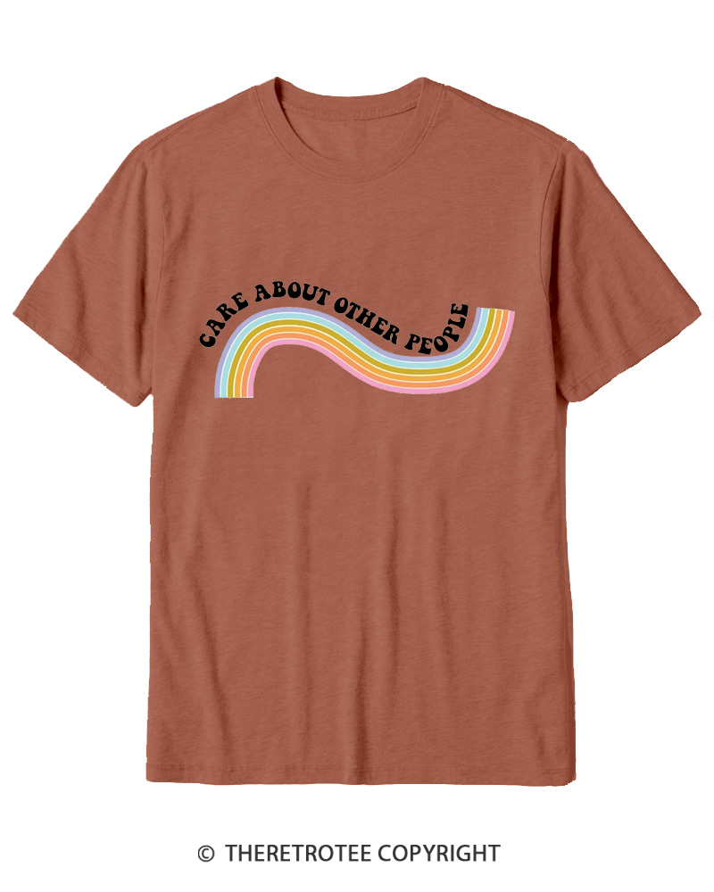 TheRetroTee Care About Other People 1970s Cotton T-Shirt