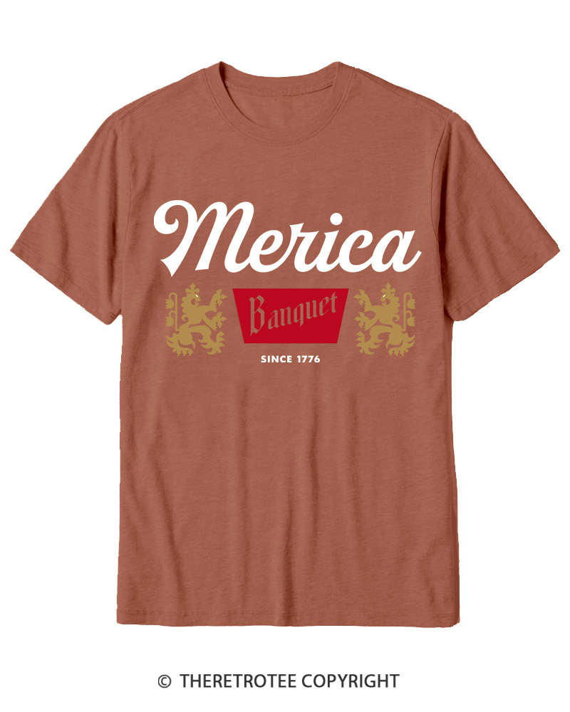 TheRetroTee Merica Banquet Beer Cotton T-Shirt