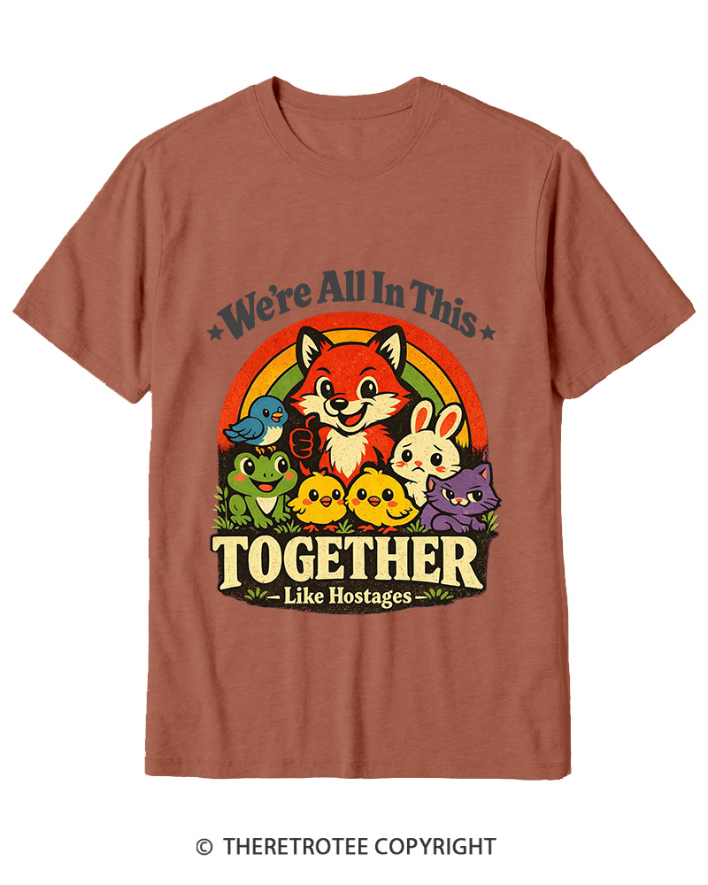 TheRetroTee We’re All In This Together  1970s Cotton T-Shirt