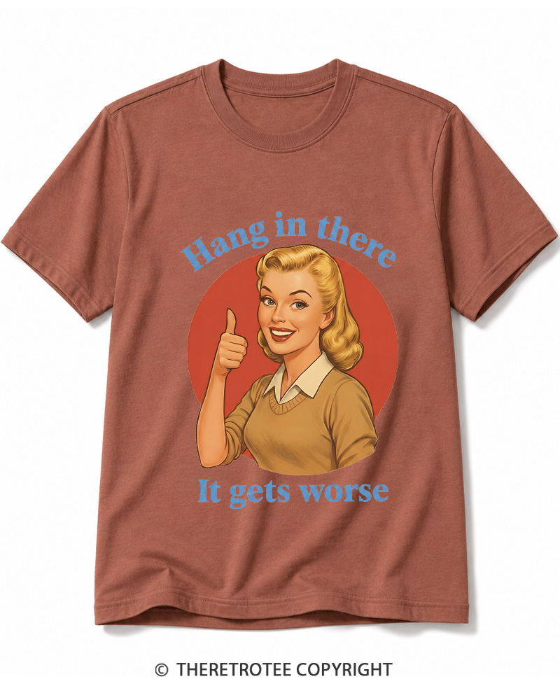 TheRetroTee Funny Motivation 1950s Cotton T-Shirt