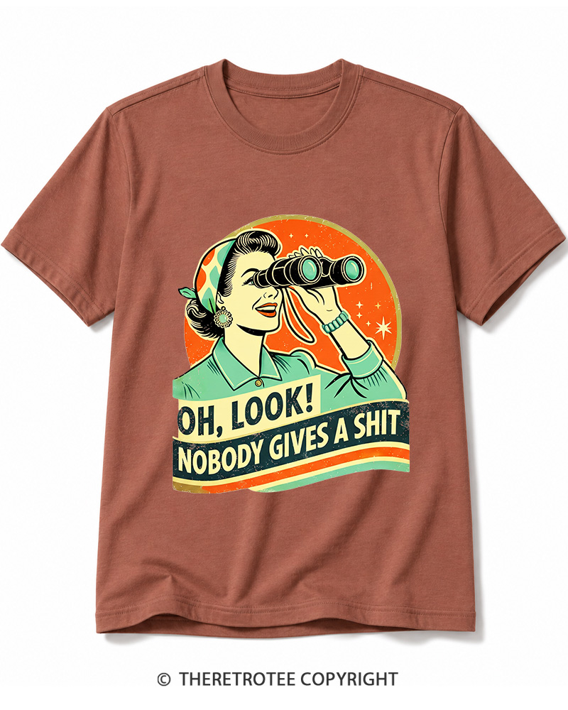 TheRetroTee Oh,Look! Nobody Gives A 1950s Cotton T-Shirt