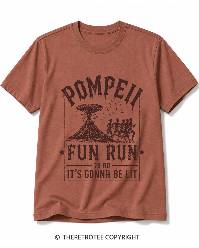 TheRetroTee Pompeii Fun Run 1660s Cotton T-Shirt