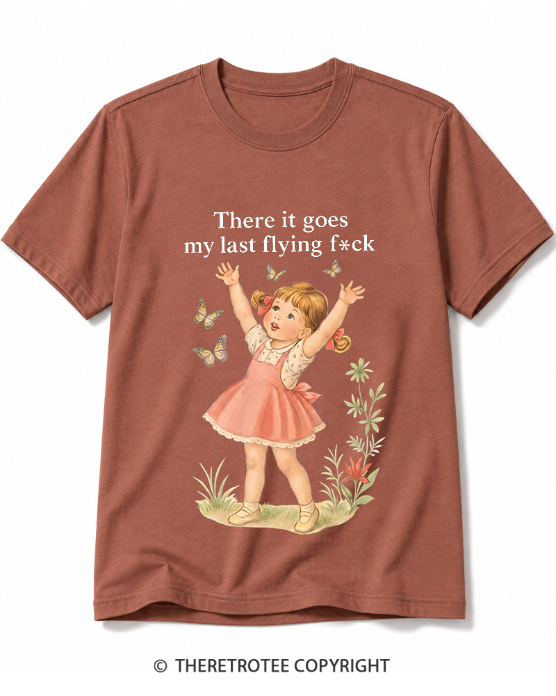 TheRetroTee There It Goes My Last Flying Fck 1950s Cotton T-Shirt