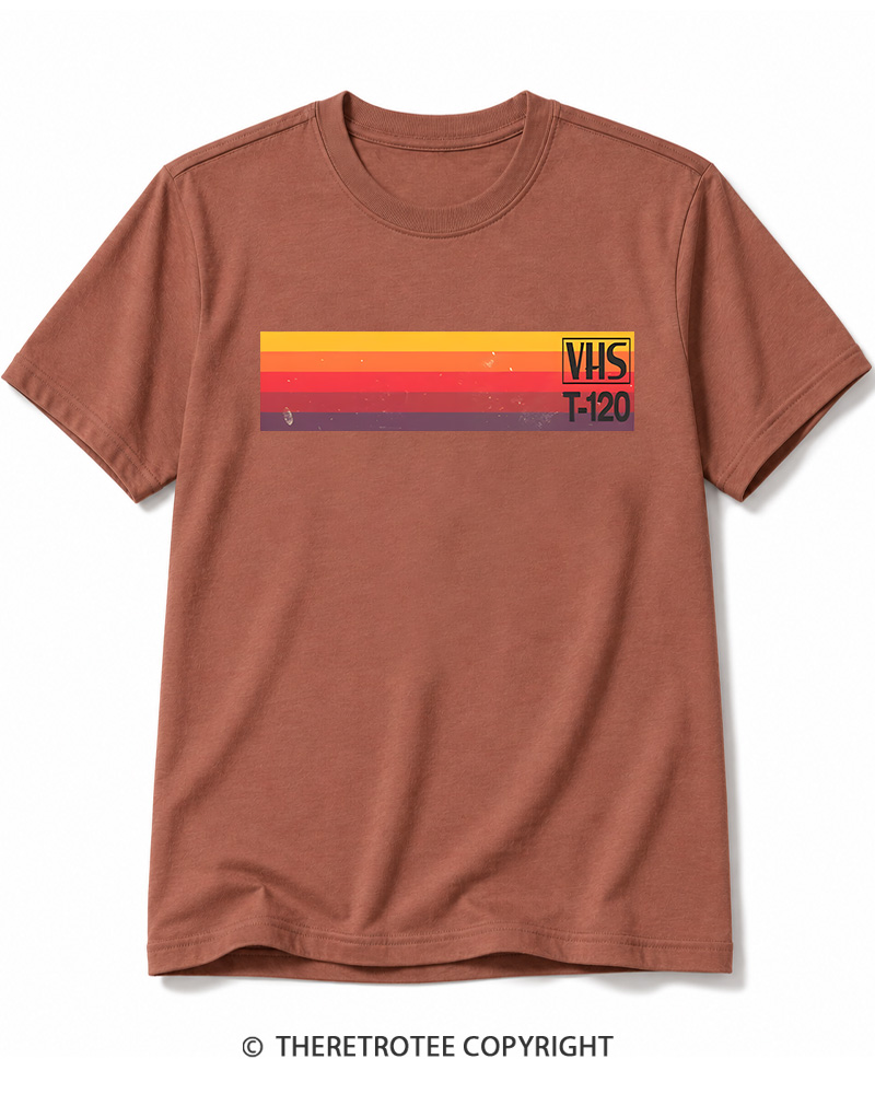 TheRetroTee Vintage VHS Nostalgia Graphic 1980s Cotton T-Shirt