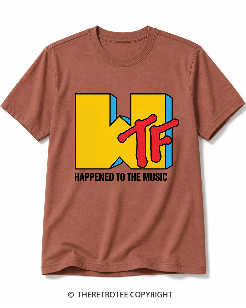 TheRetroTee WTF Happened To Music 1980s Cotton T-Shirt