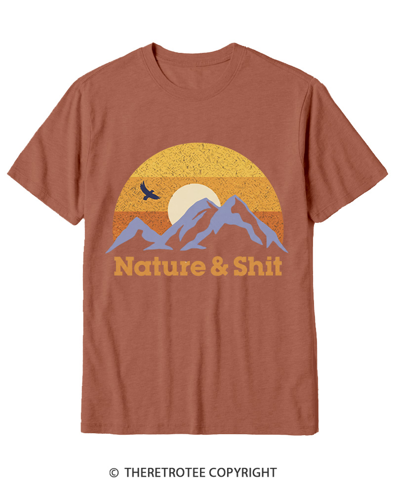 TheRetroTee Nature & Shit 1970s Cotton T-Shirt