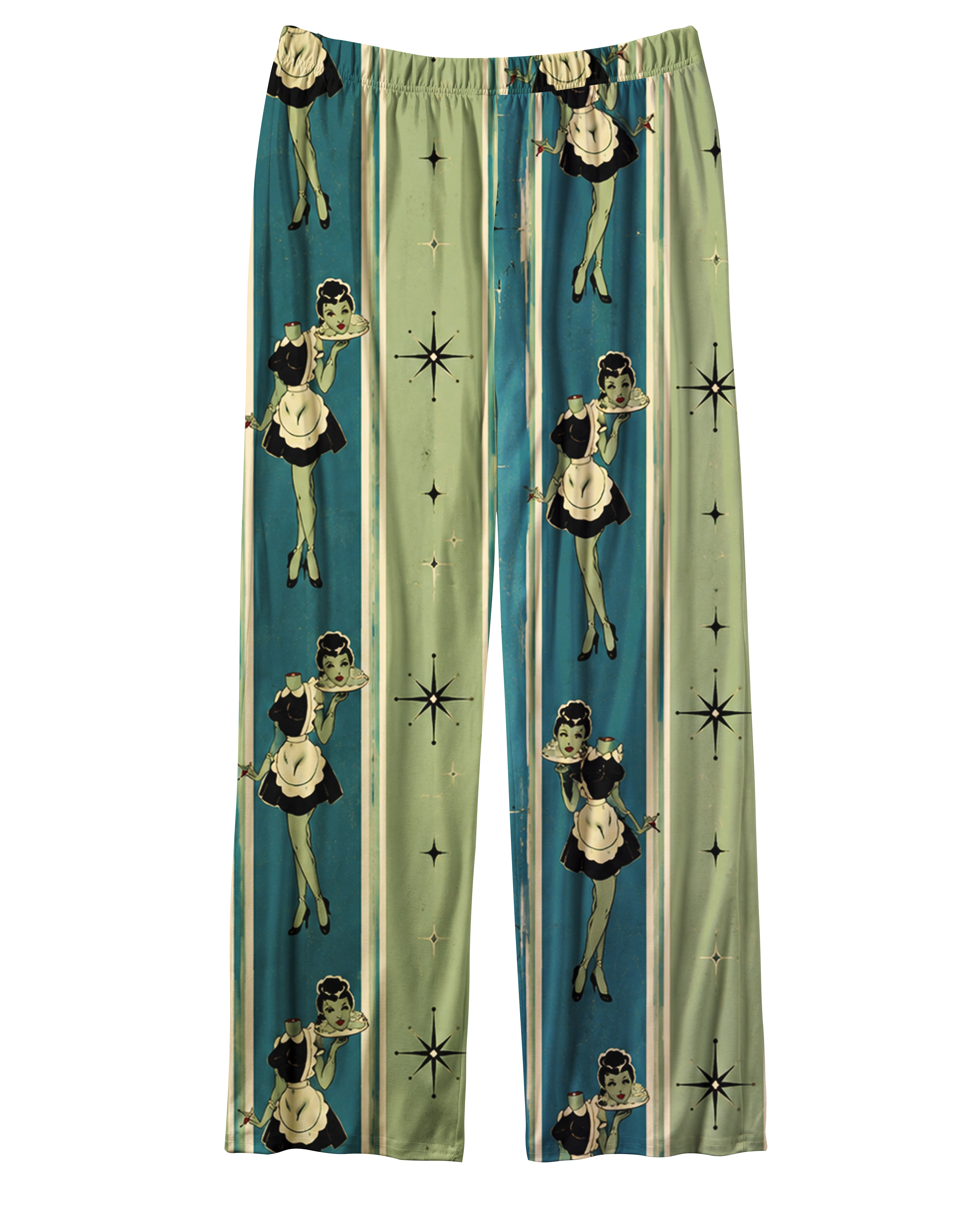 TheRetroTee Zombie Maid Vintage Pajama Set
