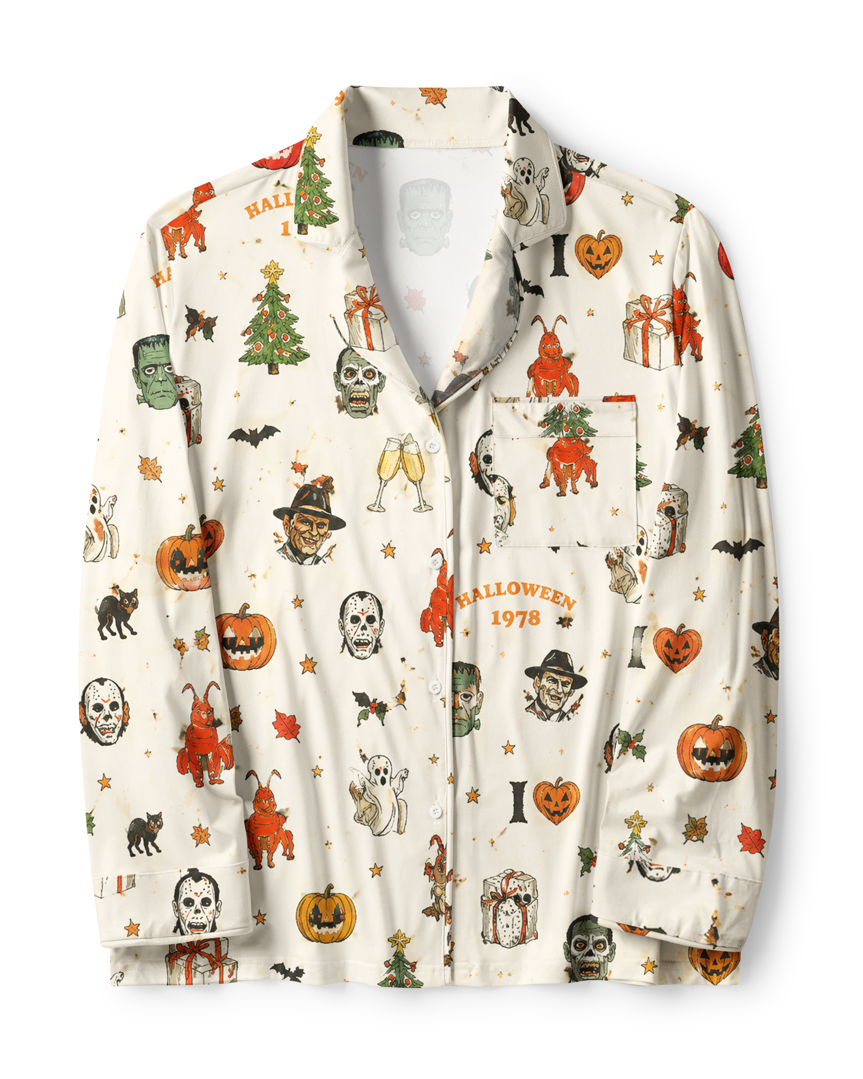 TheRetroTee Retro Monster Gala Vintage Pajama Set