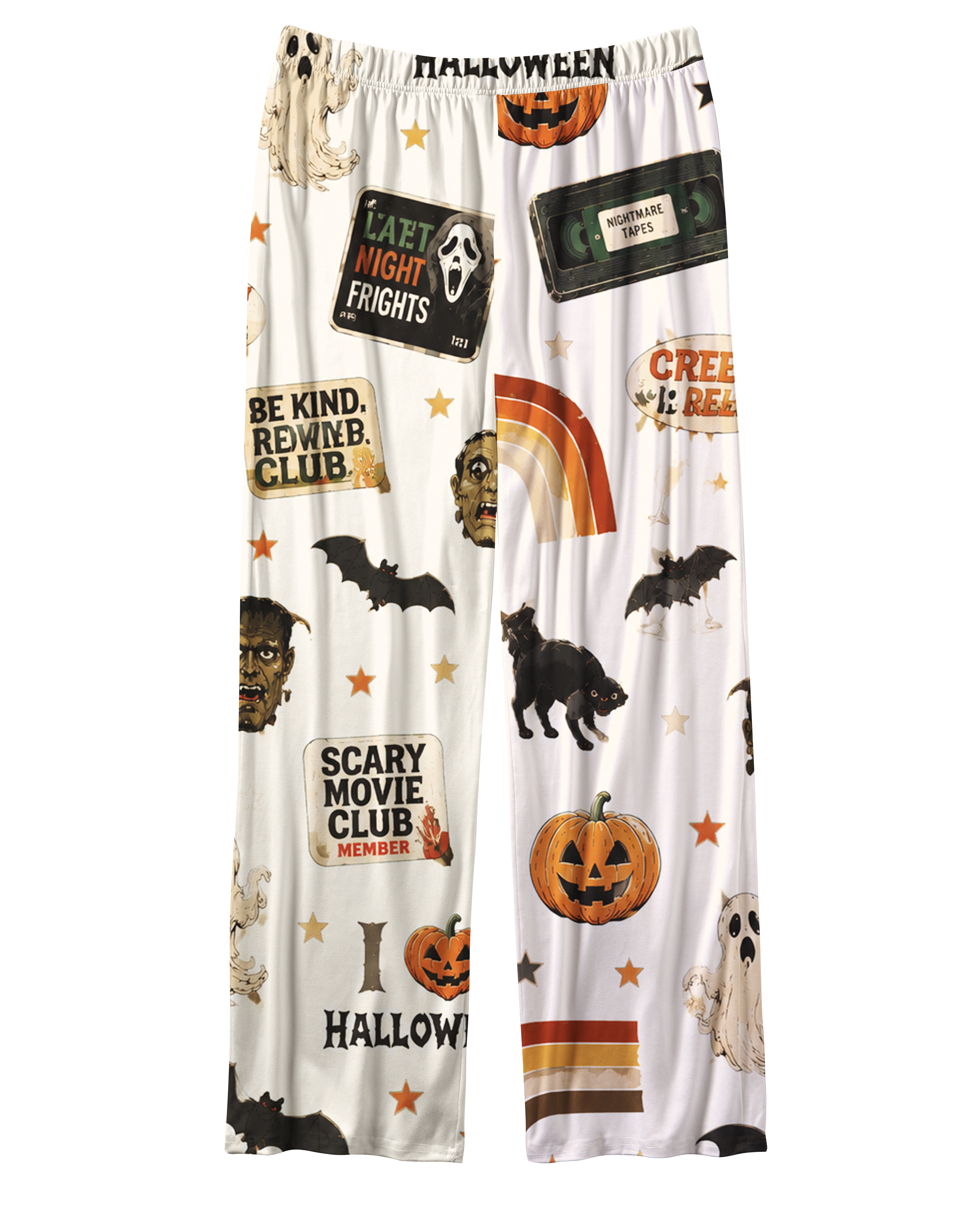 TheRetroTee Horror Movie Club Vintage Pajama Set