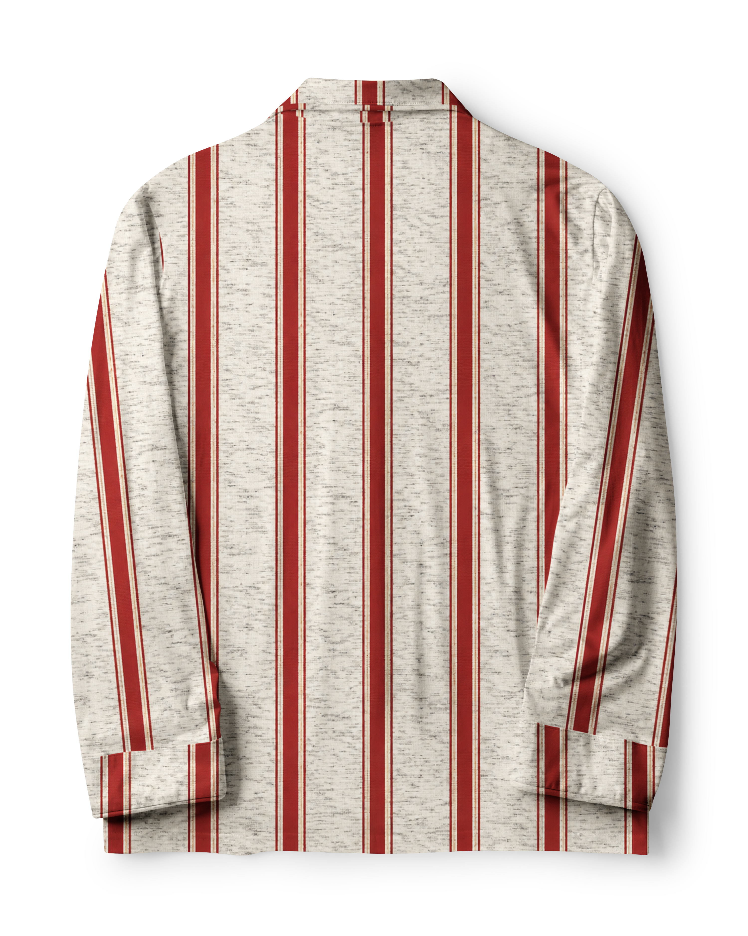 TheRetroTee Heather Red Stripe Vintage Pajama Set