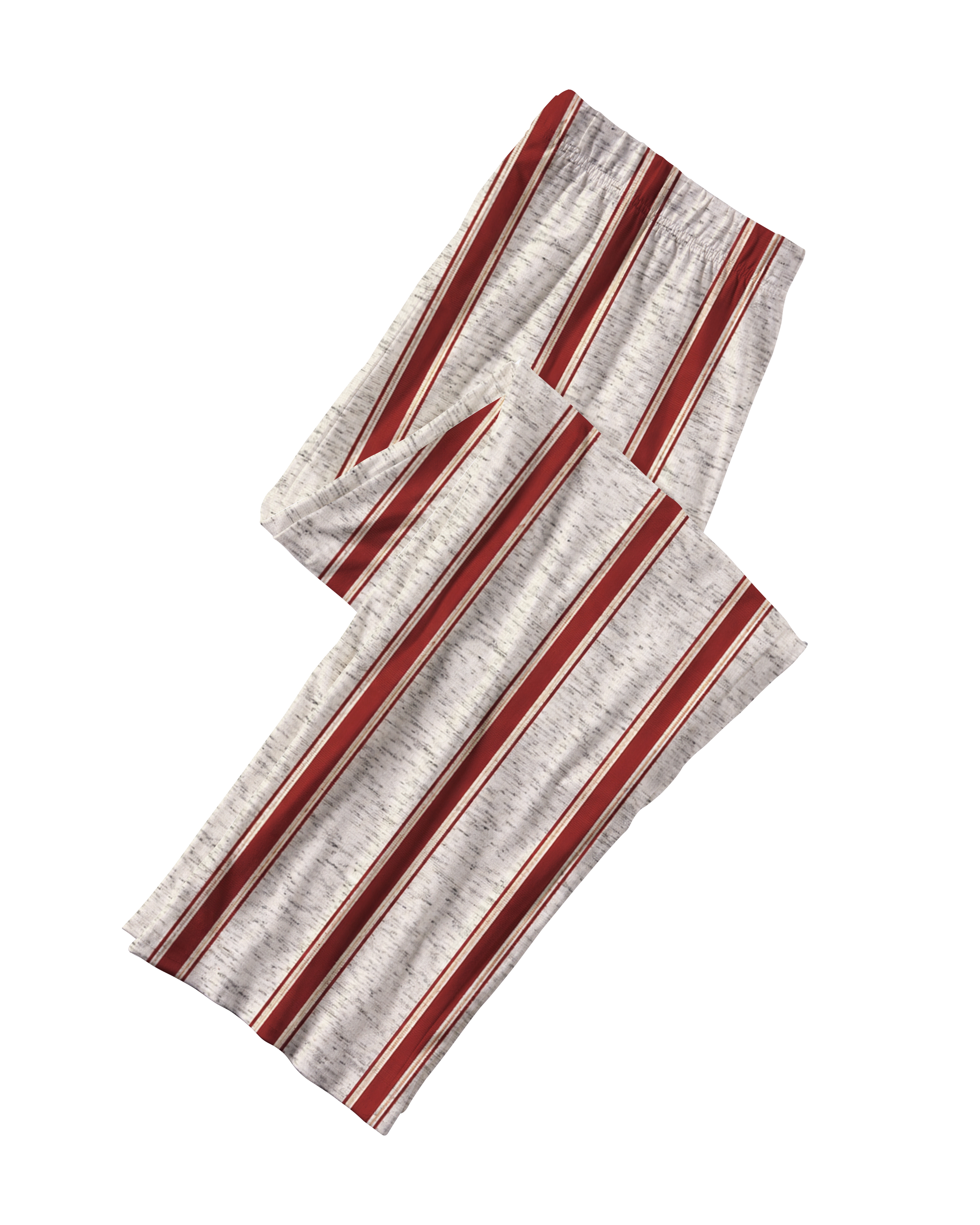 TheRetroTee Heather Red Stripe Vintage Pajama Set