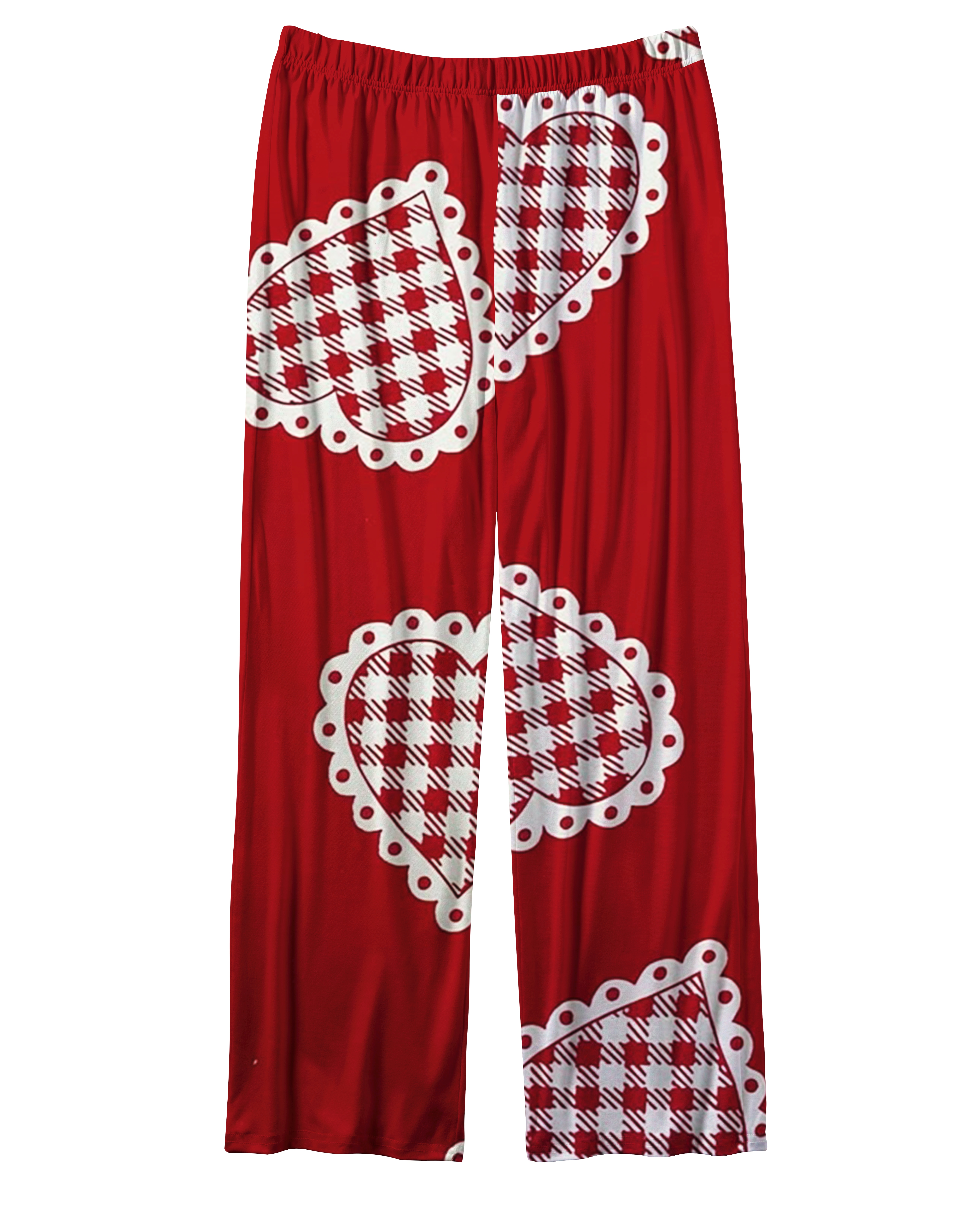 TheRetroTee Retro Valentine Heart Vintage Pajama Set