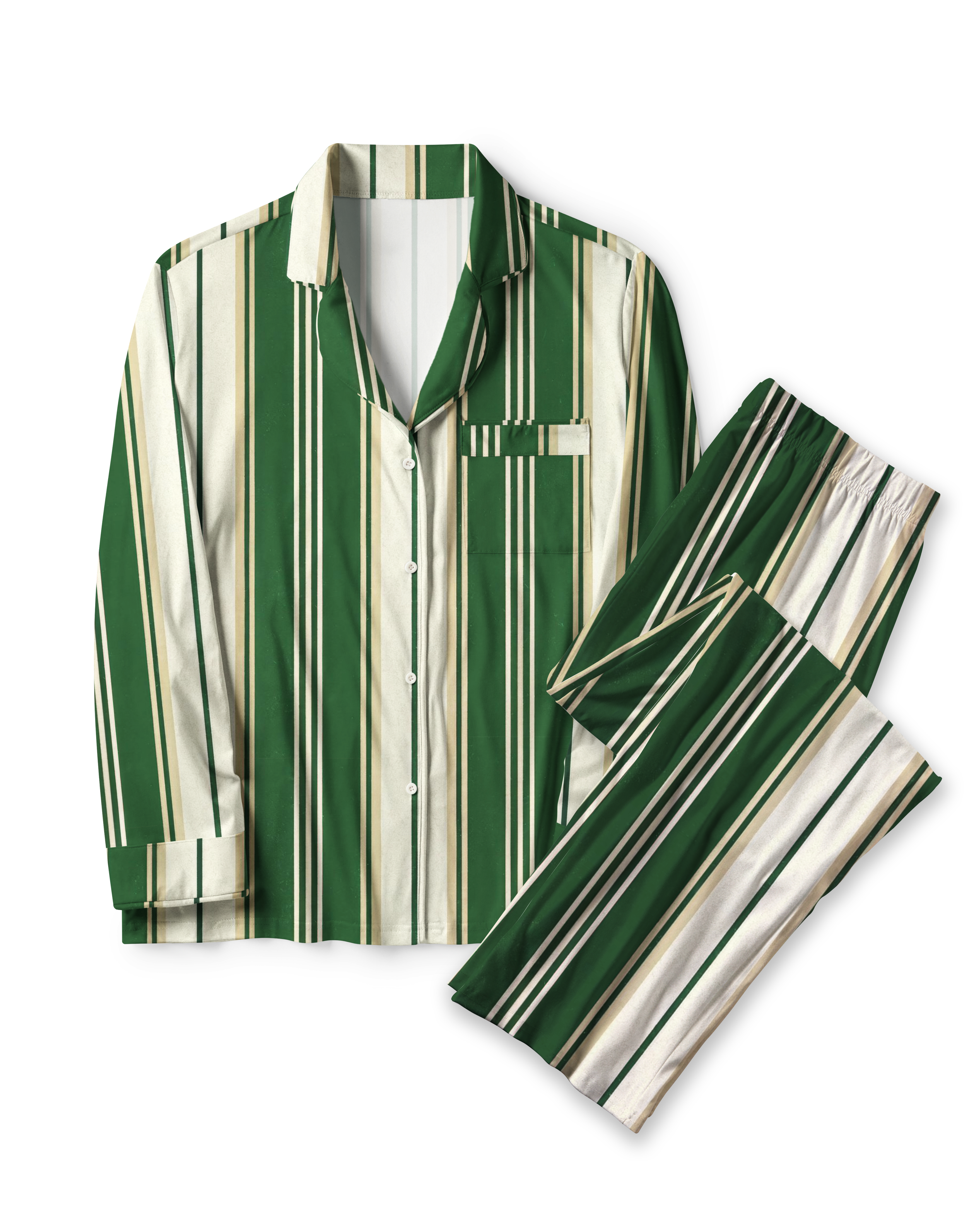 TheRetroTee Indigo Tribal Stripe Vintage Pajama Set