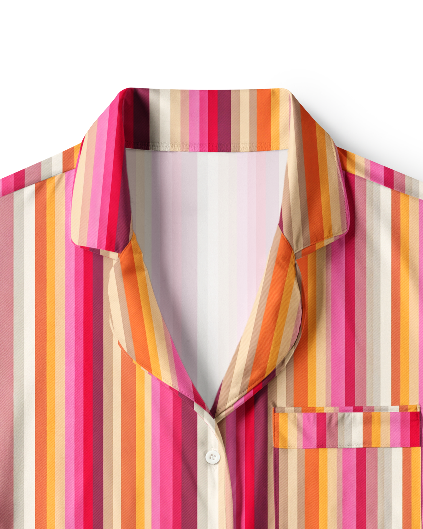 TheRetroTee Retro Sunset Stripe Vintage Pajama Set