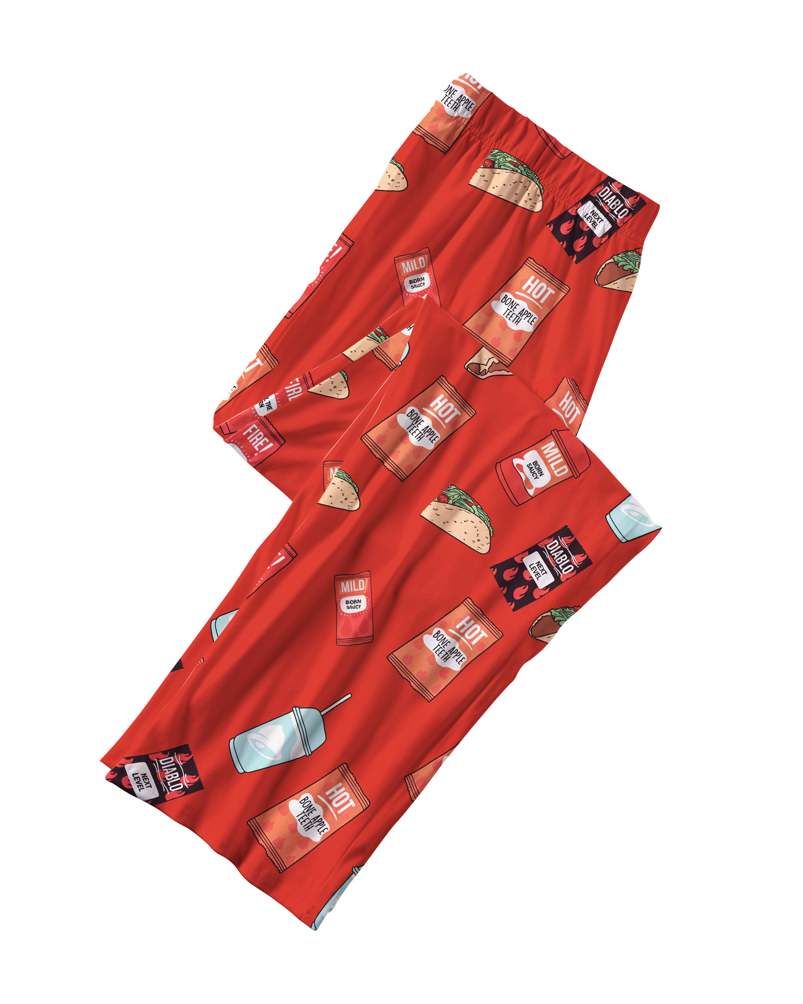 TheRetroTee Taco Spicy Feast Vintage Pajama Set