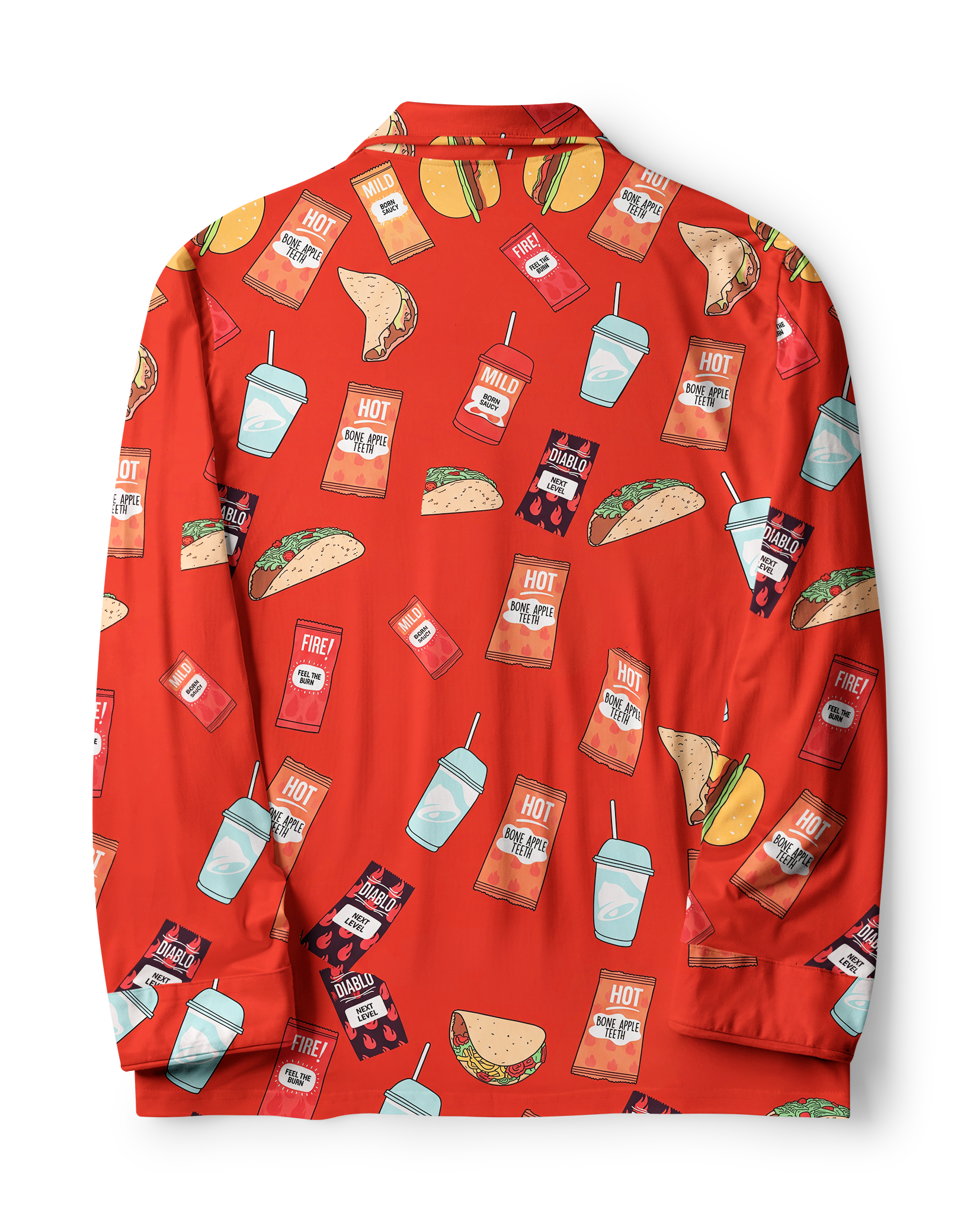 TheRetroTee Taco Spicy Feast Vintage Pajama Set