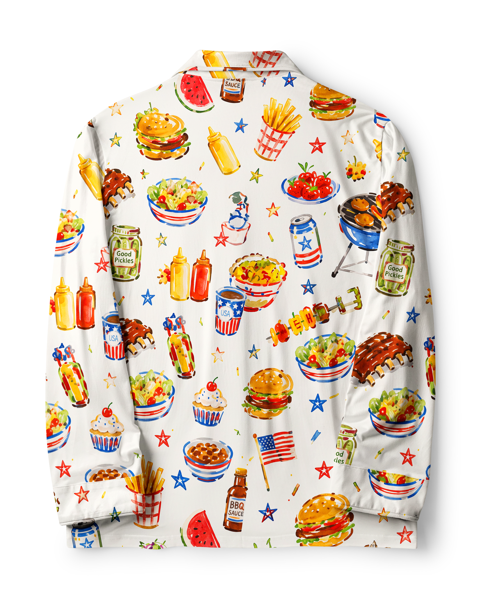 TheRetroTee Summer BBQ Picnic Vintage Pajama Set