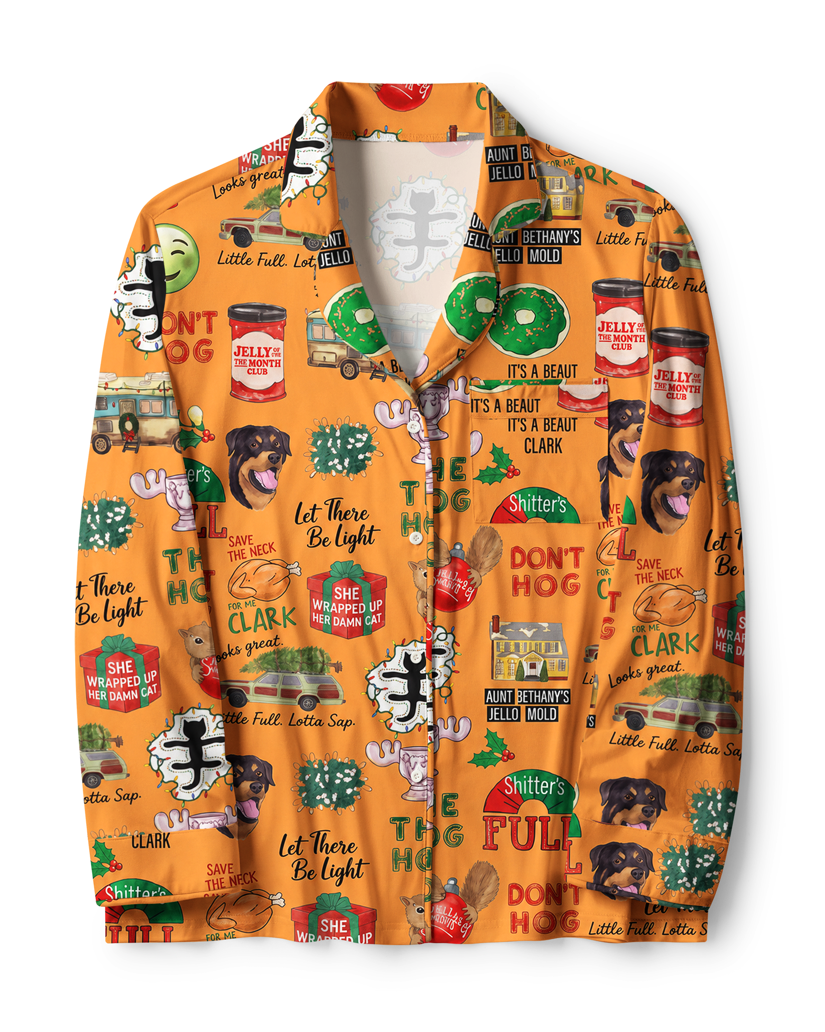 TheRetroTee Xmas Comedy Pop Art Vintage Pajama Set