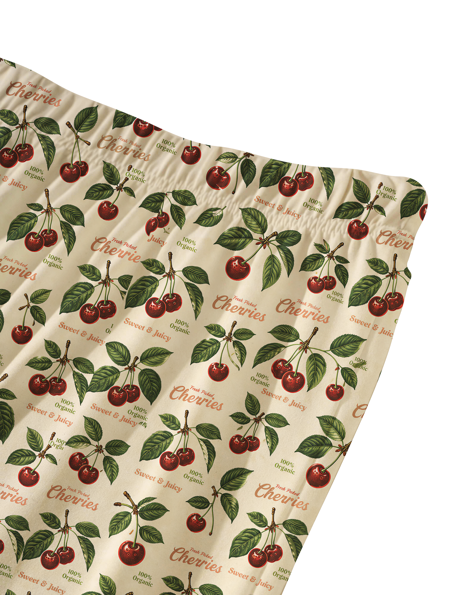 TheRetroTee Cherry Fruit Vintage Pajama Set