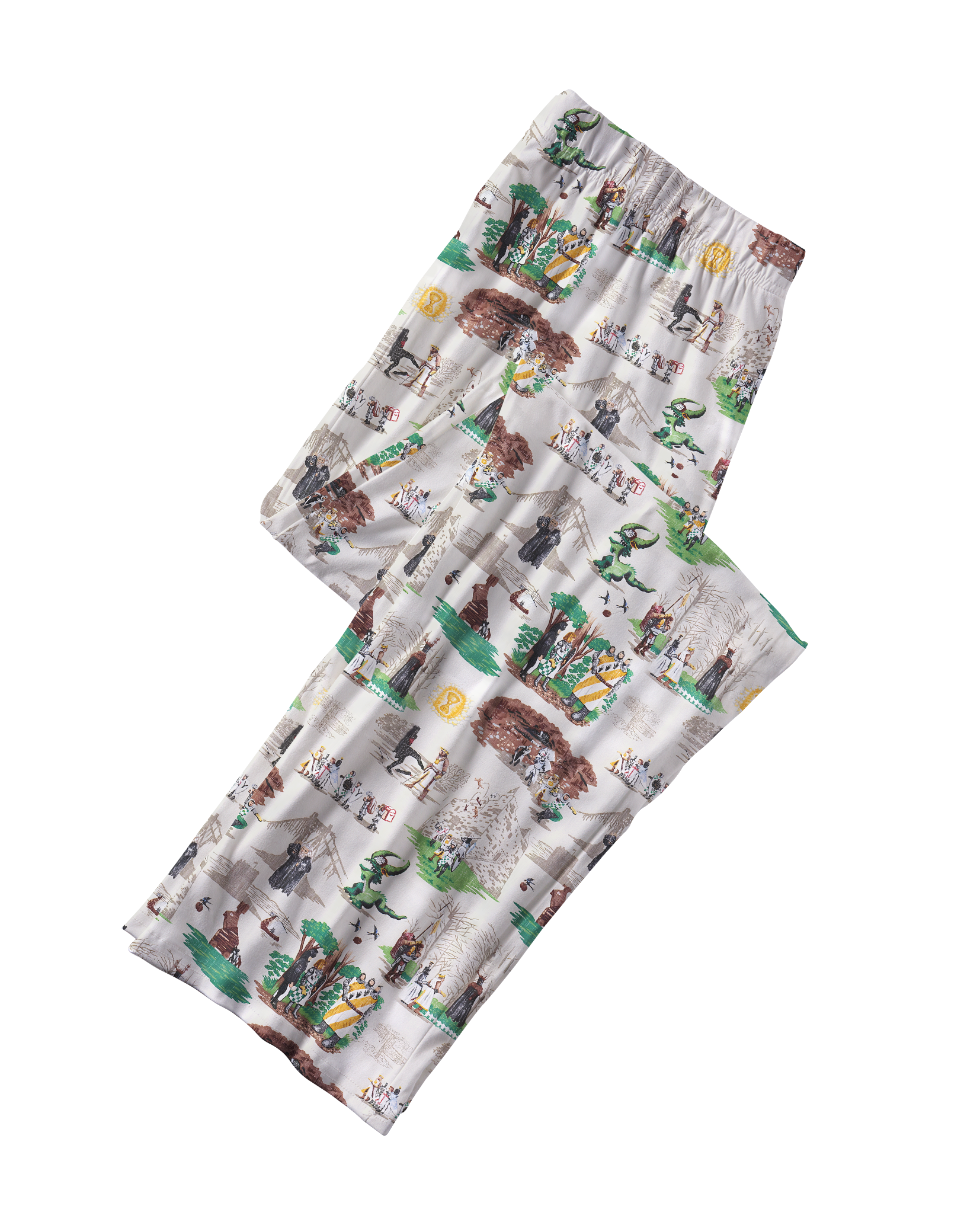 TheRetroTee Medieval Tale Scene Vintage Pajama Set