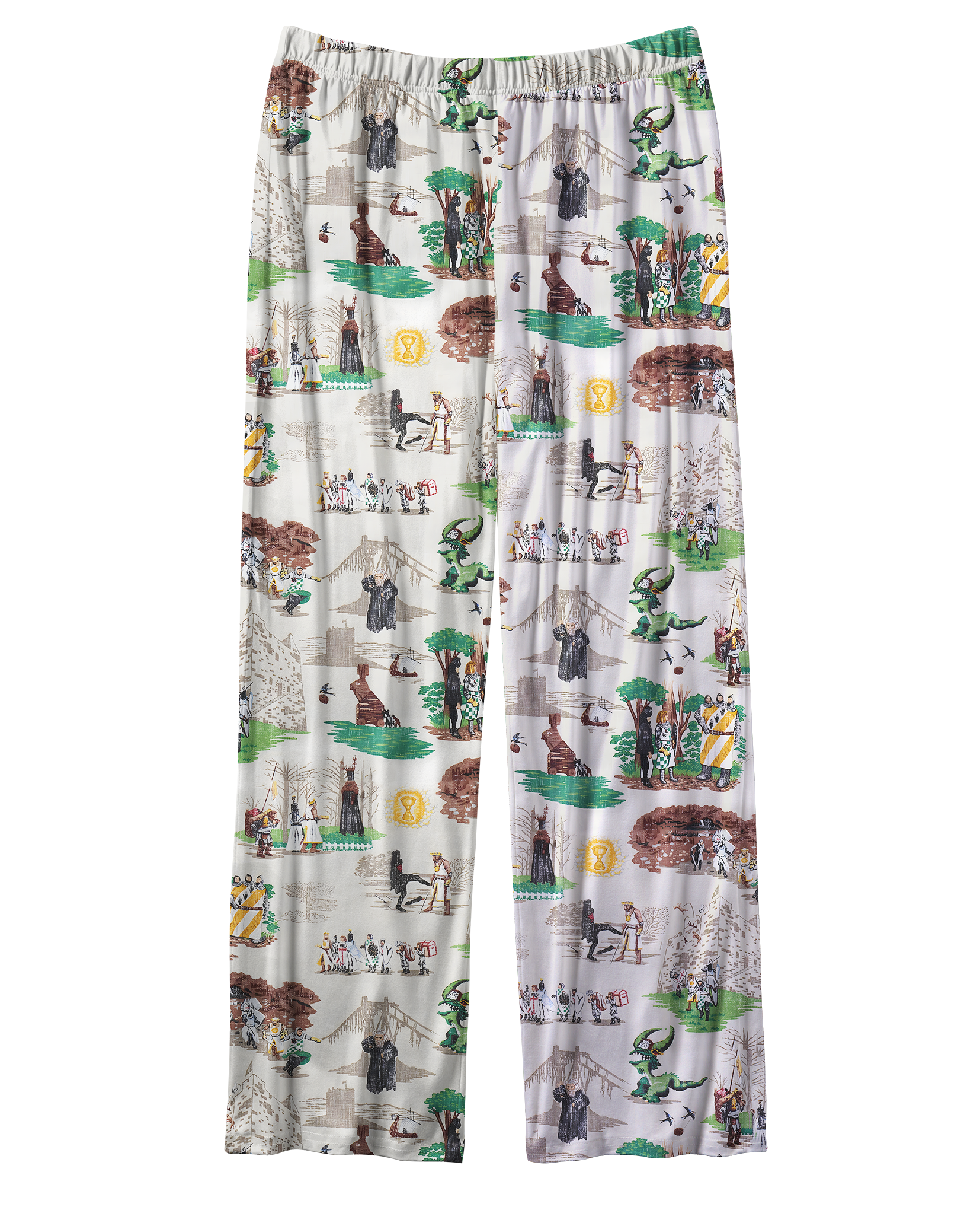 TheRetroTee Medieval Tale Scene Vintage Pajama Set