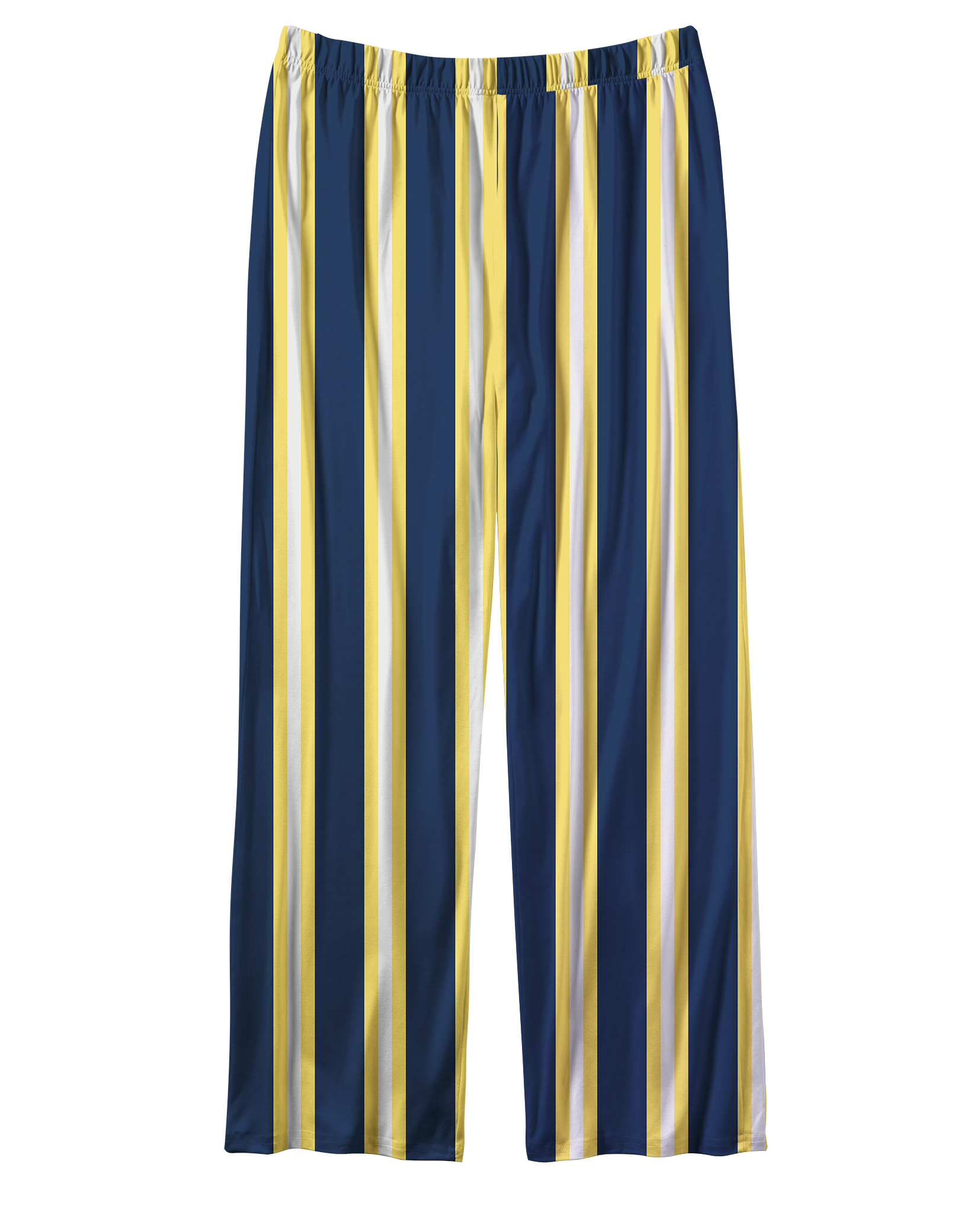 TheRetroTee Navy Golden Cream Stripe Vintage Pajama Set