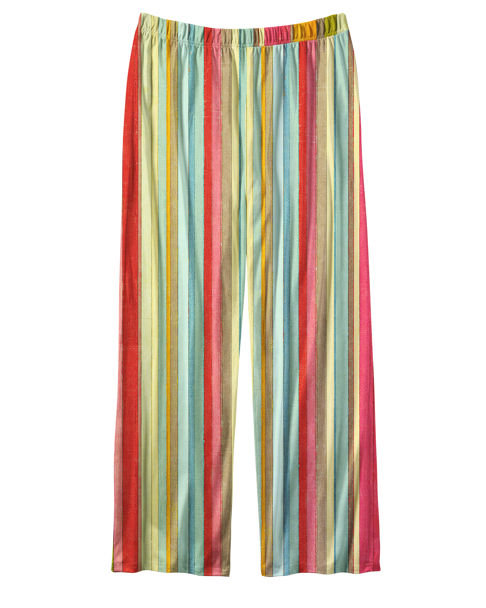TheRetroTee Pastel Multi Stripe Vintage Pajama Set