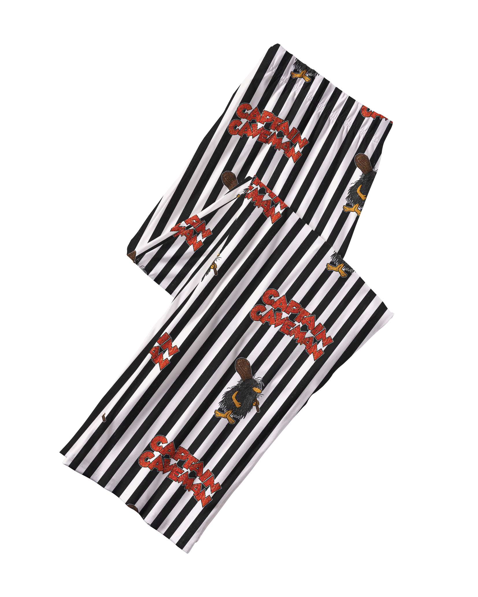 TheRetroTee Captain Caveman Stripe Vintage Pajama Set