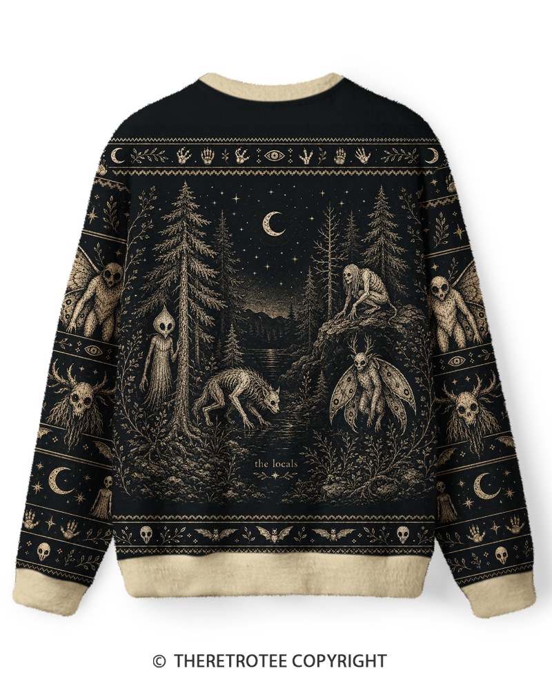 TheRetroTee Cryptid Folklore Collection Sweater