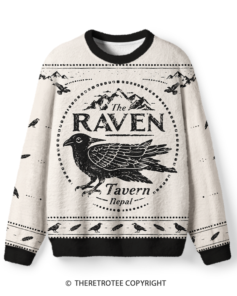 TheRetroTee Raven Tavern Vintage Sweater