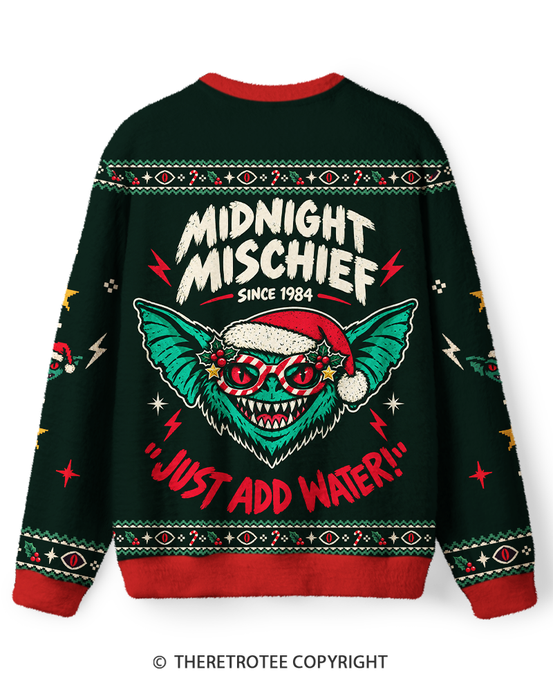 TheRetroTee Christmas Mischief Creature Sweater