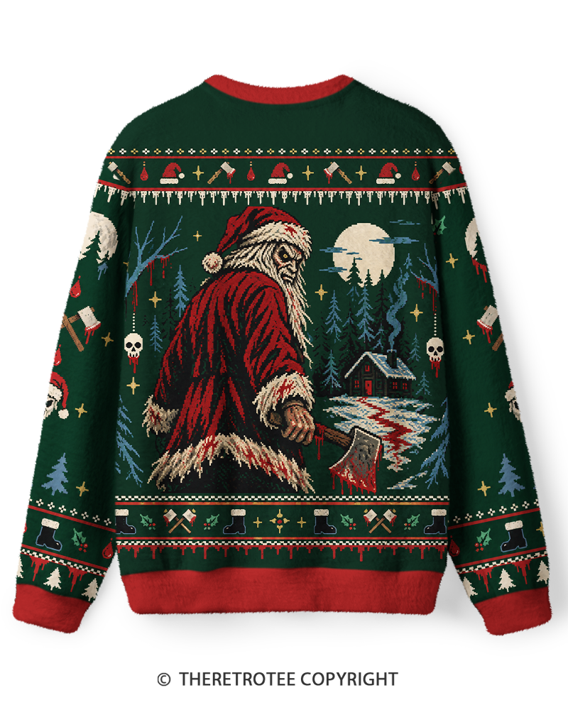 TheRetroTee Evil Santa Sweater