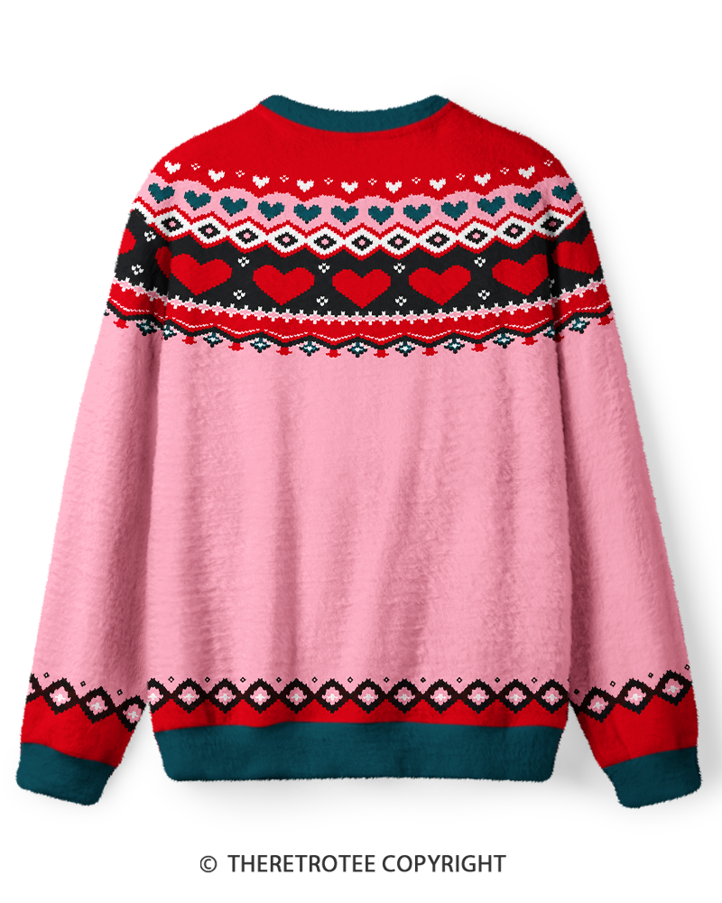 TheRetroTee Vintage 1980s Sweetheart Pattern Sweater