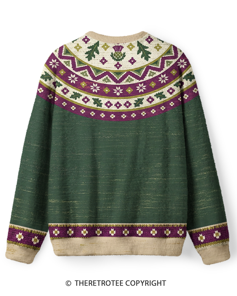 TheRetroTee Vintage Highland Thistle Sweater