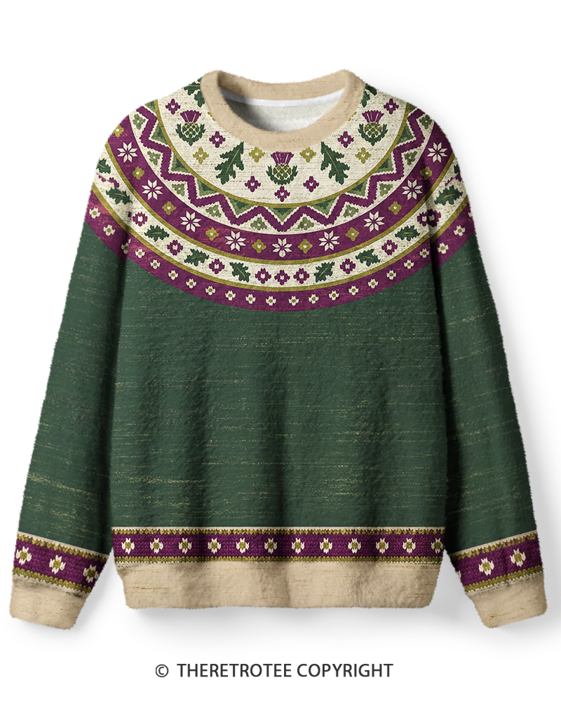 TheRetroTee Vintage Highland Thistle Sweater