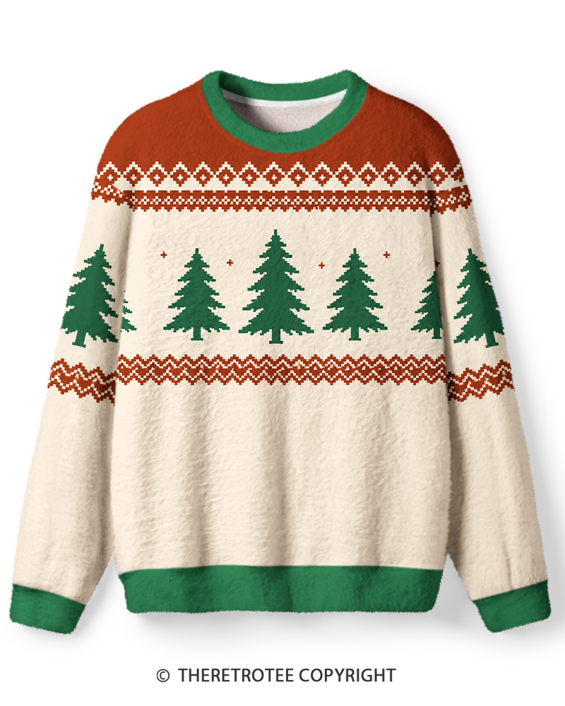 TheRetroTee Christmas Pine Tree Sweater