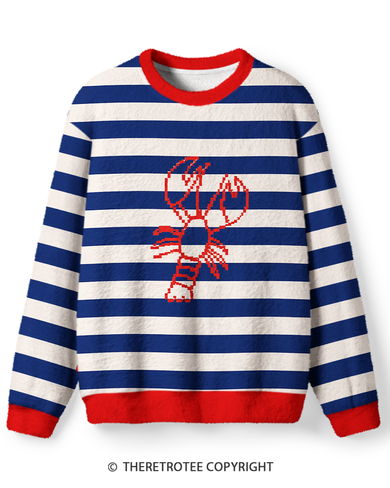 TheRetroTee Pixel Lobster Sweater