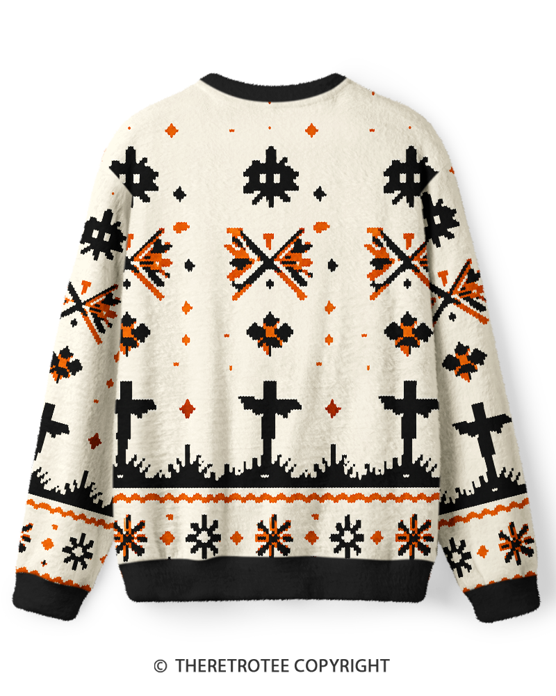 TheRetroTee Halloween night for fight Sweater