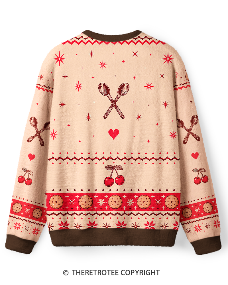 TheRetroTee Kitty Biscuit Bakery Sweater