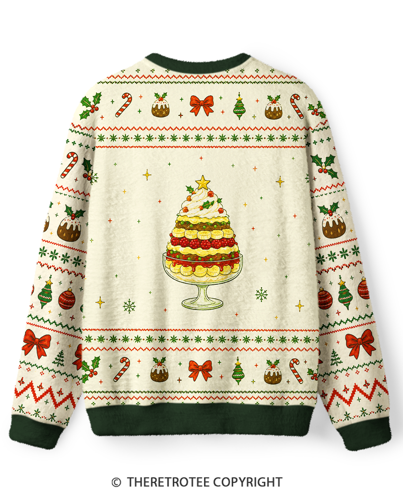 TheRetroTee Christmas Trifle Feast Sweater