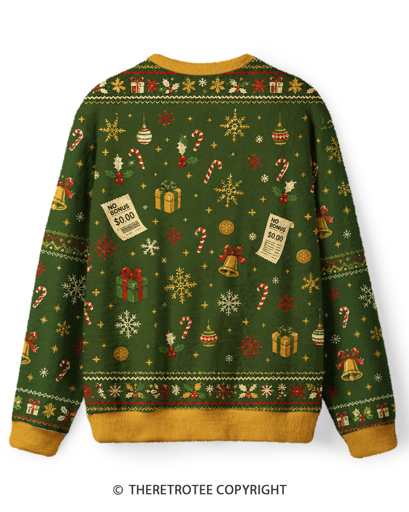 TheRetroTee No Bonus Christmas Gal Sweater