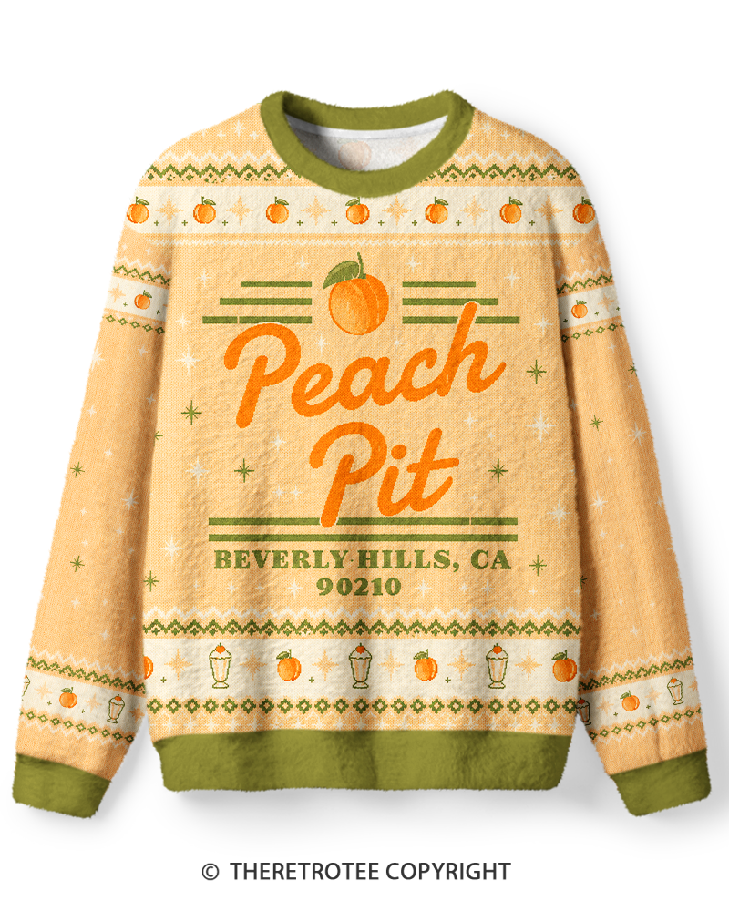 TheRetroTee Retro Peach Pit Sweater