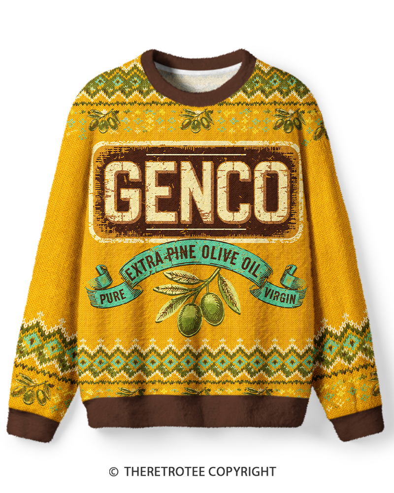 TheRetroTee Vintage Olive Oil  Sweater