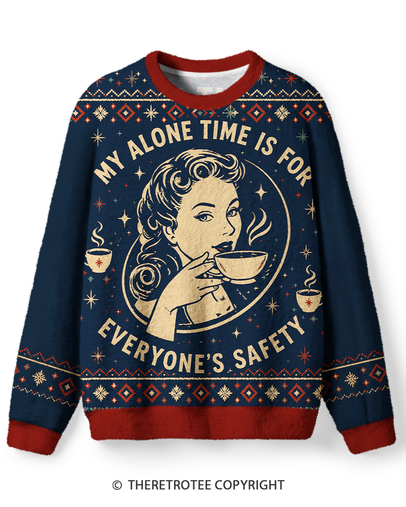 TheRetroTee Solitary Coffee Lady Sweater