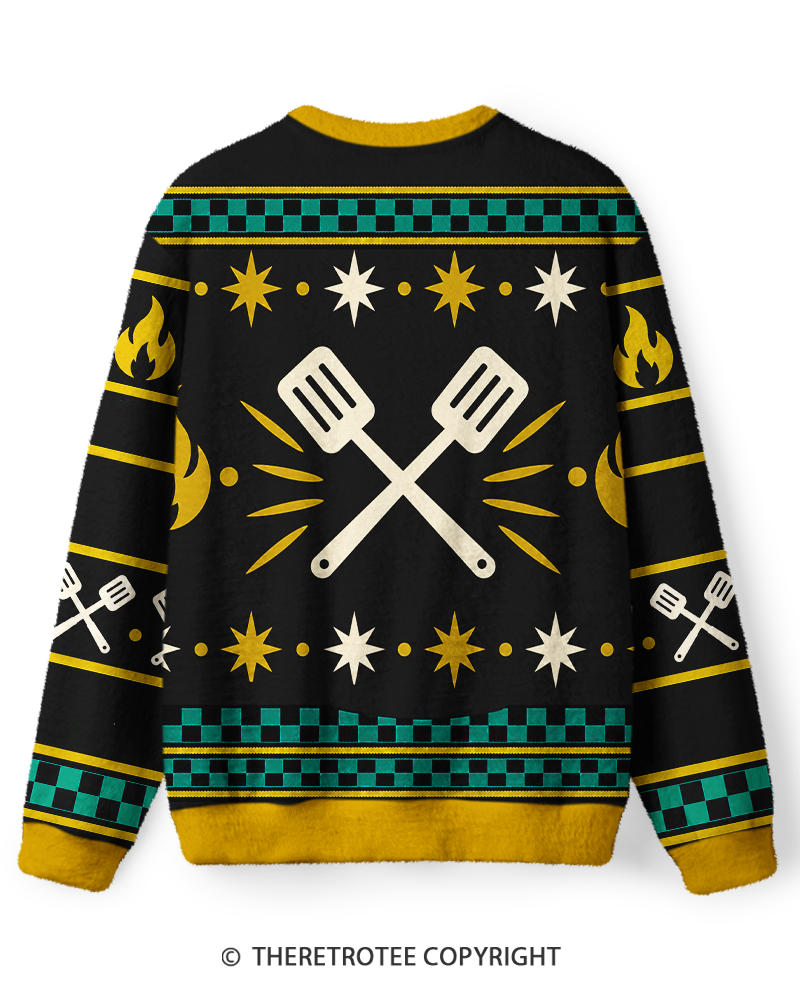 TheRetroTee Retro Diner Grill Vibes Sweater