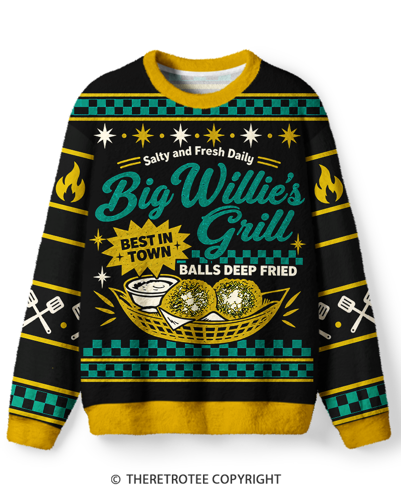 TheRetroTee Retro Diner Grill Vibes Sweater