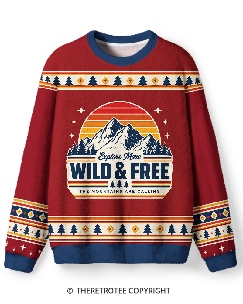 TheRetroTee Wild Mountain Wanderer Sweater