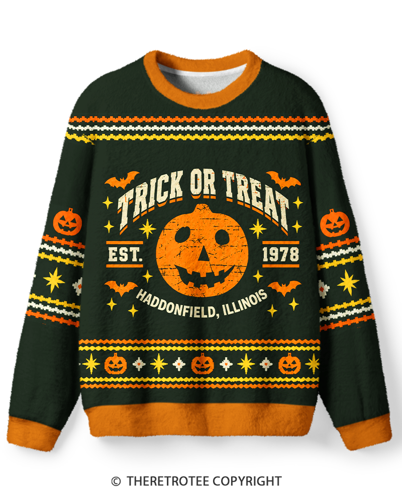 TheRetroTee Retro Halloween Harvest Sweater